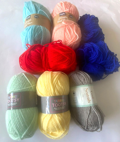 Job lot bundle wool 480g - job,