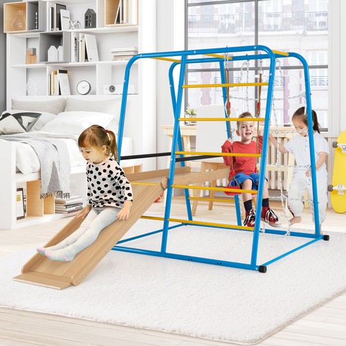 Metal jungle gym with - metal,
