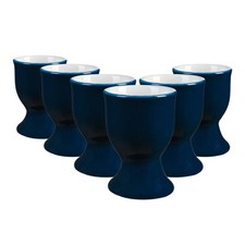 6x Coloured Ceramic Egg Cups