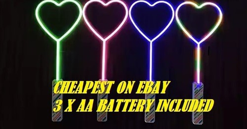 Heart love glow stick - heart,