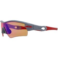 Oakley Custom Radar Path Grey Red HI Persimmon Lens Mens Sports Sunglasses