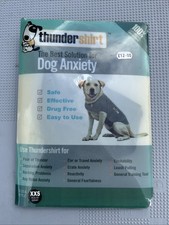 Thunder Shirt-The Best Solution For Dog Anxiety-Size XXS-12lbs/9”Chest-Grey-New