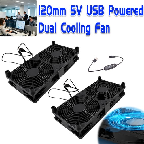 Dual 120mm usb fan - 120mm,