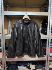Vintage Katherine Hamnett London Leather Rider Biker Black Men’s Jacket Size S