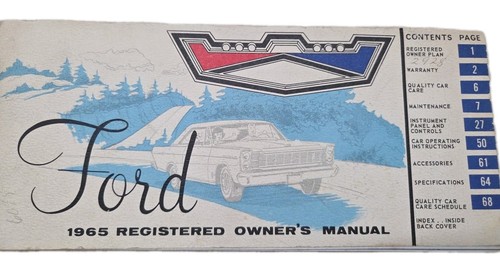 Vintage 1965 ford - 1965, registered