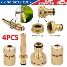 4x Brass Garden Hose Pipe