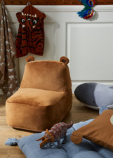 H&M Child Kids Plush Pouffe Sofa Seat Soft Chair Toddlers Armchair Cushion - OOP