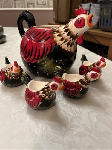 Rooster gallo jug and egg - jug,