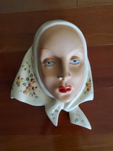 Vintage 1950s plaster woman - 1950s,