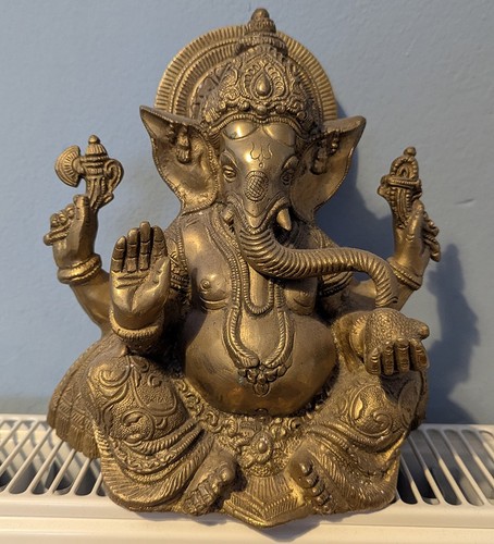 Heavy brass ganesh cast - heavy,