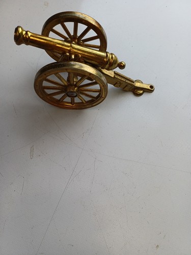 Vintage brass cannon heavy - vintage,