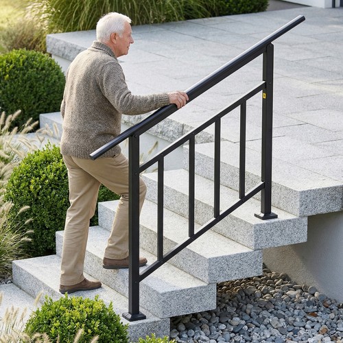 Galvanized steel handrail - steel,