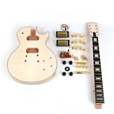 DIY 6 Six String Electric Guitar Kit  Rosewood Fretboard  Quilted Maple Top