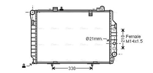 Ava coolant radiator - ava,
