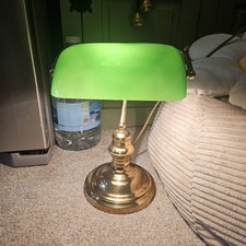 Vintage Brass Bankers Desk