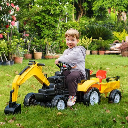 Homcom kids pedal kart - pedal, go