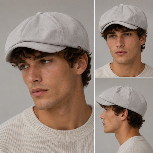 Newsboy summer linen look hat - newsboy,