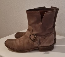 Fiorentini + Baker ♥ biker boots Eternity Eli, color taupe, suede, size 36 (37)