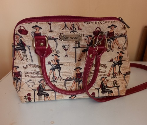 Signare tapestry bag with - tapestry,