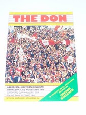 1983 European Cup Winners Cup 2nd Round 2nd Leg**ABERDEEN V BEVEREN **2nd Nov 83