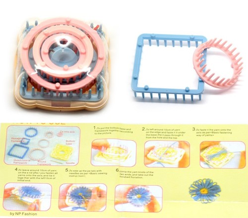 Flower loom knitting set - knitting,
