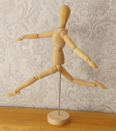 Vintage wooden posable - wooden,
