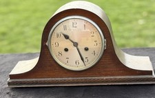 Vintage Napoleon Hat Mantel Clock – Classic Wooden Case – REC Clock