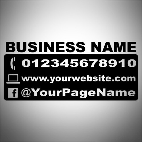 Business sign decal sticker - business,