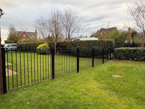 Galvanised railings - galvanised,
