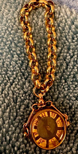 Antique 9ct gold - gold, compass