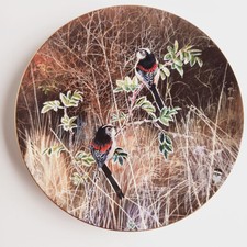 Coalport Frosty Mornings Long Tailed Tit David Heather Decorative Plate Hanging