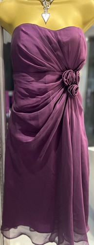 Dark pink chiffon party prom - pink,