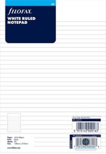 Filofax A5 size White Ruled