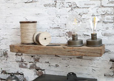 Unique Wooden Floating Shelf 100% Reclaimed - Solid & Sturdy