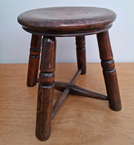 Antique round turned - turned, wood