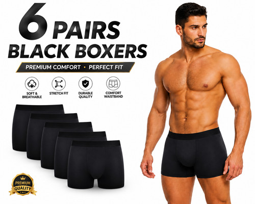 Pairs men plain boxer - 6, men's