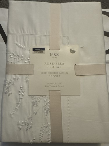 White embroidered sateen - white,