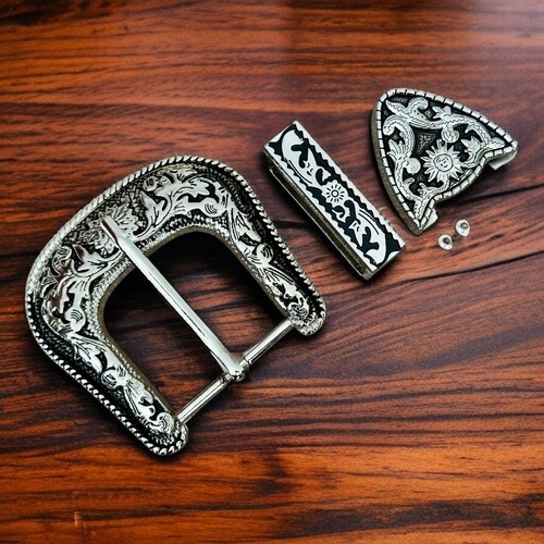 Western piece belt buckle - western,