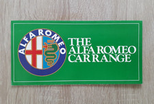 Alfa Romeo Range Brochure