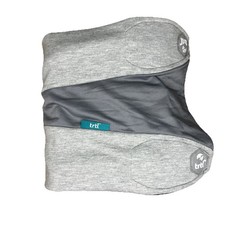 TRTL Travel Pillow Plus Adjustable Height Neck Support Gray Airplane Comfort