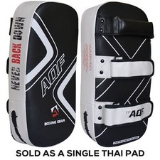 AQF Thai Kick Boxing Strike Curved Arm Pad MMA Focus Muay Punch Shield Mitt