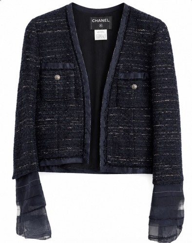 Chanel 04a black tweed - chanel, jacket