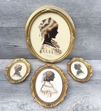 4 X vintage silhouette