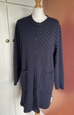 Navy Cardigan Size 14 Long