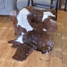 Goat hide Rug, Genuine Goat