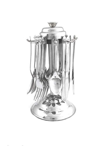 Cutlery set with - cutlery, stand