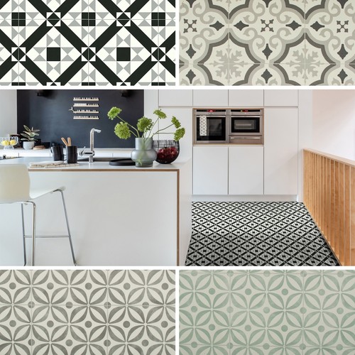 Vinyl flooring retro - vinyl,