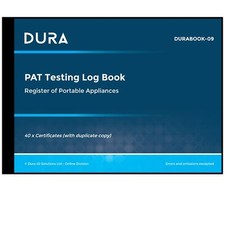 A4 PAT Test Log Book -