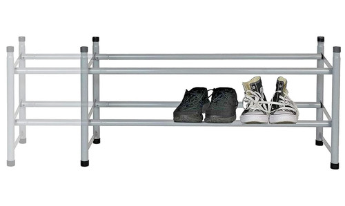 Extendable shoe rack - rack, tier