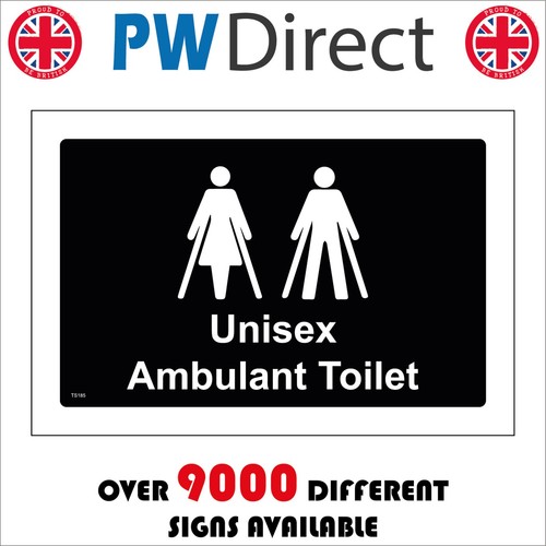 Sign unisex ambulant toilet - unisex,
